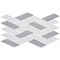 Andova Tiles Flight 2 x 425 Glass Herringbone  Chevron Mosaic Wall Tile SAM-ANDFLI385 - alternate 1